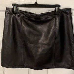 Black Leather Skirt, 100 % Genuine leather, brand new tags attached!